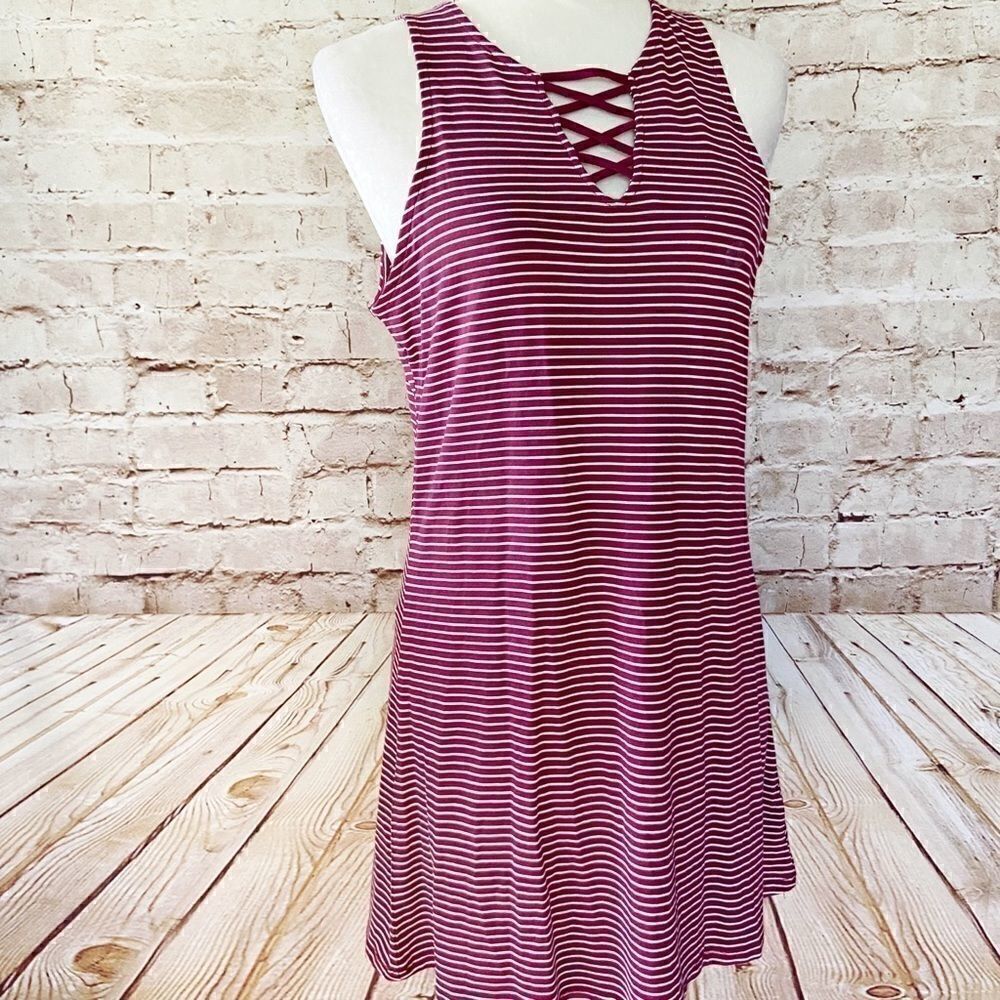 Aeropostale striped tank dress